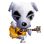 K.K. Slider playing the guitar
